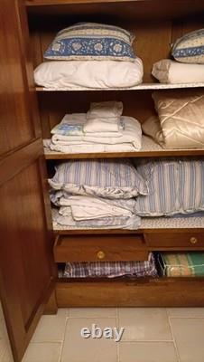 Antique wooden wardrobe from the Louis Philippe era