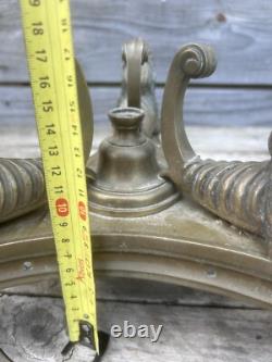 Armand Estampille Base Pedestal Gilded Bronze Empire Period 19th Century Napoleon Sphinx