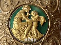 Arthur Goldscheider Paris Pillier Box In Golden Bronze & Enamel Epoque XIX Ème