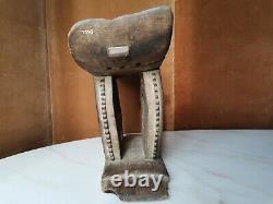 Ashanti African Stool, Light Wood, Epoque Late Xixth/early Xxth