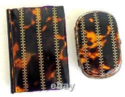 BALLET PROGRAM + TORTOISESHELL AND 14K GOLD PURSE Napoleon III Era 19th Century