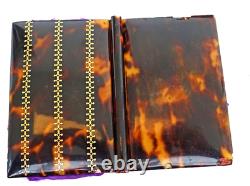 BALLET PROGRAM + TORTOISESHELL AND 14K GOLD PURSE Napoleon III Era 19th Century