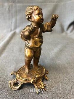BEAUTIFUL BRONZE SUBJECT: THE LITTLE SINGER, LATE 19TH CENTURY
