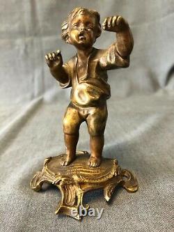 BEAUTIFUL BRONZE SUBJECT: THE LITTLE SINGER, LATE 19TH CENTURY
