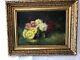 Beautiful Oil On Canvas Flower Bouquet From The 19th Century Signed By Marie