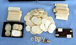 BLACKENED WOOD GAME BOX with Gilded Brass Napoleon III Era 19th Century