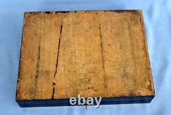 BLACKENED WOOD GAME BOX with Gilded Brass Napoleon III Era 19th Century