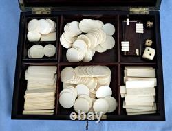 BLACKENED WOOD GAME BOX with Gilded Brass Napoleon III Era 19th Century