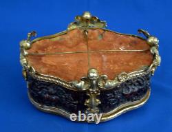 BOX Jewelry Box Patinated and Gilded Brass Napoléon III Era 19th Century