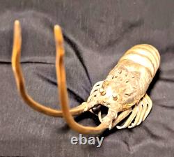 BRONZE LANGOUST SCULPTURE JAPAN MEIJI PERIOD 19th CENTURY VERY GOOD CONDITION