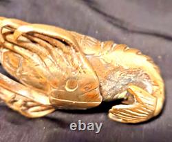 BRONZE LANGOUST SCULPTURE JAPAN MEIJI PERIOD 19th CENTURY VERY GOOD CONDITION