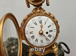 BRONZE Lion Clock by François Vion, LOUIS XVI Era 18th CENTURY, 1770