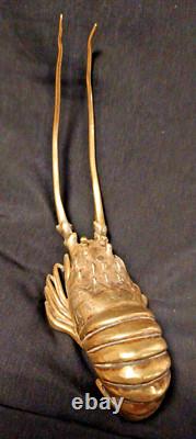BRONZE SCULPTURE OF A LOBSTER JAPAN MEIJI PERIOD 19TH CENTURY VERY GOOD CONDITION