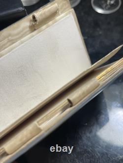 Ballot Book in Mother of Pearl and Silver from the Charles X Period 19th Century See Verso Superb