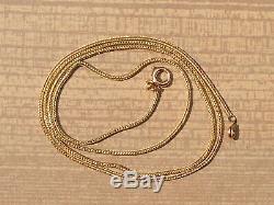 Beautiful Ancient Chain ​​xixth In Gold Yellow 18k 750/1000 ° / Length 48,5cm