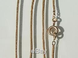 Beautiful Ancient Chain ​​xixth In Gold Yellow 18k 750/1000 ° / Length 48,5cm