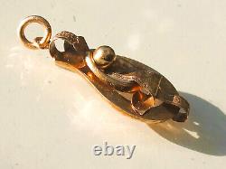 Beautiful Antique Pendant from the Mid-19th Century Napoleon III in 18K Rose Gold 750