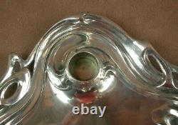 Beautiful Antique Solid Silver Inkwell Art Nouveau Period 1900