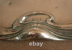 Beautiful Antique Solid Silver Inkwell Art Nouveau Period 1900