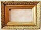 Beautiful Broad Molding Frame Wood And Gilded Stucco Period Late Xix 1880