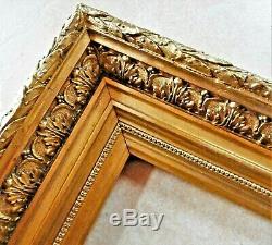 Beautiful Broad Molding Frame Wood And Gilded Stucco Period Late XIX 1880