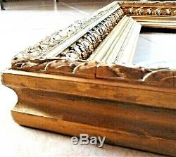 Beautiful Broad Molding Frame Wood And Gilded Stucco Period Late XIX 1880