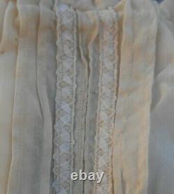 Beautiful Dress Bb Bru Jumeau Steiner 19th Century