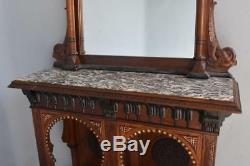 Beautiful Egyptian Console And Its Mirror Time Late Nineteenth