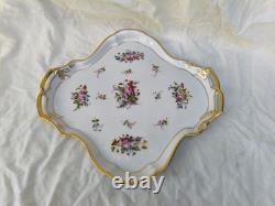 Beautiful Paris porcelain serving platter, mid-19th century