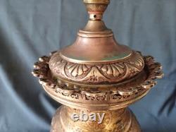 Beautiful Satsuma Porcelain Lamp from the 19th Century with Gilded Bronze Mounting