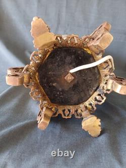 Beautiful Satsuma Porcelain Lamp from the 19th Century with Gilded Bronze Mounting