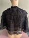Belle &Eacute;poque Ladies&rsquo; Cape In Fine Black Cluny-style Lace