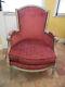 Bergere Ancient Louis Xvi Style Carved Wood Time Nineteenth Century