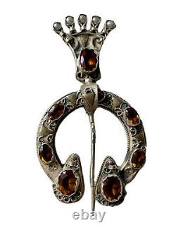 Bijou Regional Broche Fibule Provence Argent France Art Populaire Époque Xixème