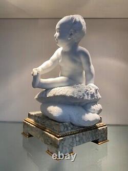 Biscuit Statuette of Madame Royale Signed D. Coustou, Late 19th/Early 20th Century