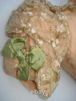 Bodice Ancient Silk Ball Dress Beautiful Antique Epoque Victorian Silk Bodice S