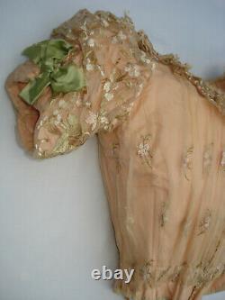 Bodice Ancient Silk Ball Dress Beautiful Antique Epoque Victorian Silk Bodice S