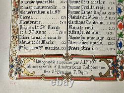 Book Dhours Religion & Piety Flowers Of Lys & Crown Comtale Epoque XIX Ème