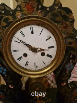 Boulle Marquetry Portico Clock from the Napoleon III Era