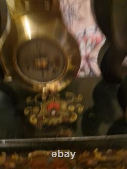 Boulle Marquetry Portico Clock from the Napoleon III Era