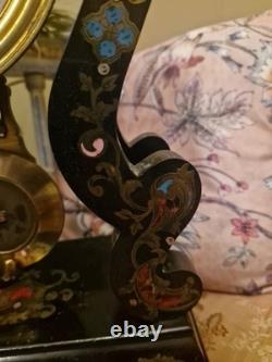 Boulle Marquetry Portico Clock from the Napoleon III Era