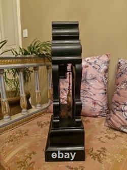 Boulle Marquetry Portico Clock from the Napoleon III Era