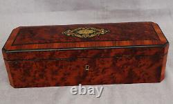 Box A Gants Ronce De Noyer Palissandre Marqueterie Period Napoleon III 19th