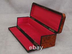 Box A Gants Ronce De Noyer Palissandre Marqueterie Period Napoleon III 19th