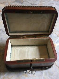 Box Box Jewelry Antique Marquetry Napoleon III Nineteenth
