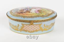 Box, Case, 19th Century, Napoleon III Era, Porcelain and Wood Mounting