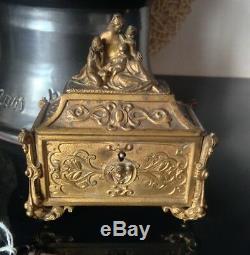 Box Gilt Hunting Xixéme Style Eighteenth Haute Epoque Virgin Putti