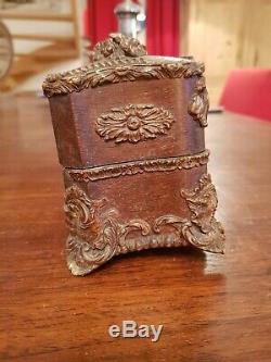 Box Scented Carved Wood Time Late Nineteenth Century