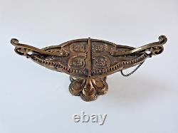 Bronze 19th Century Neo-Gothic Incense Shuttle by Viollet le Duc