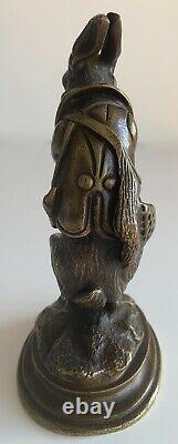 Bronze Animal Tree Representing A Late 19th-century Hare